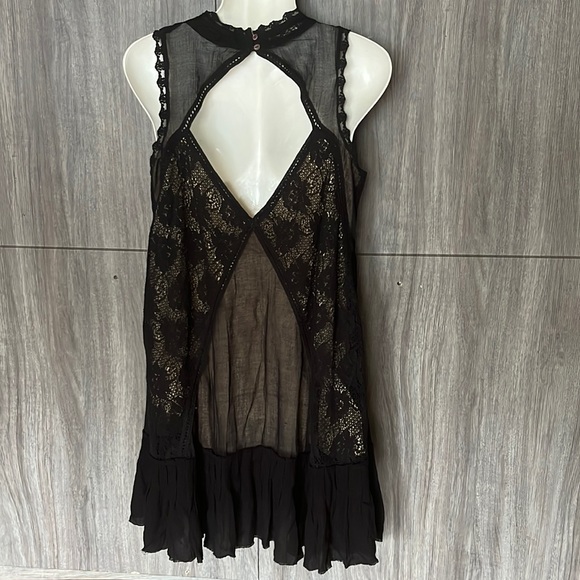 Free People Angel Lace Black Dress - Picture 8 of 15